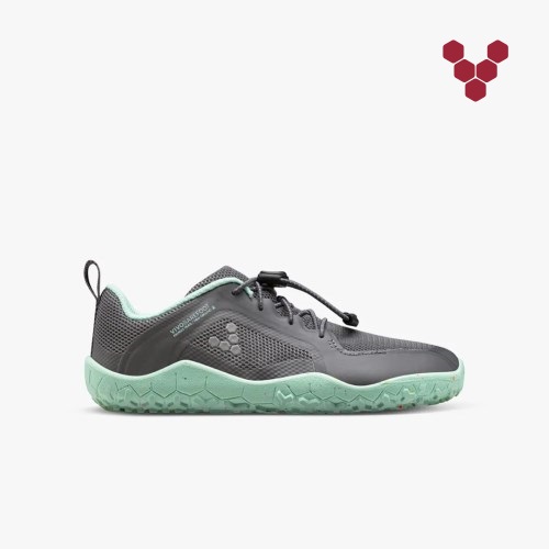 Vivobarefoot Primus Trail II FG Laufschuhe Kinder Grau/Mintfarben [DE.SGE6E]